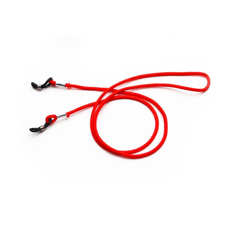 Snur pentru ochelari elastic, Rosu, 67 cm