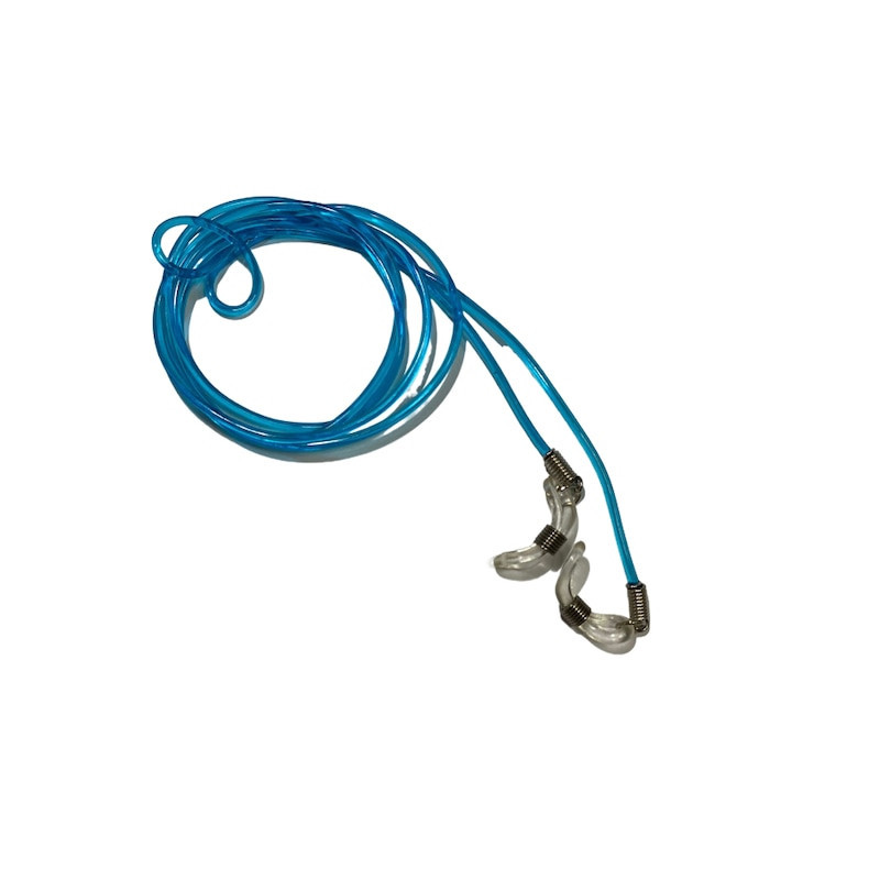 Snur pentru ochelari din silicon, Albastru, 70 cm