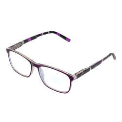 Ochelari de vedere cu lentile din plastic, rama plastic si balamale cu arcuri metalice LH3035 Mov