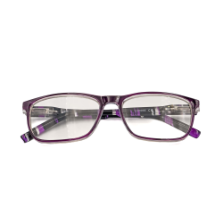 Ochelari de vedere cu lentile din plastic, rama plastic si balamale cu arcuri metalice LH3035 Mov