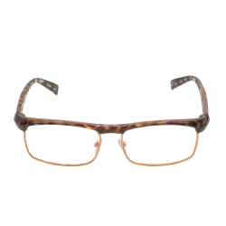Ochelari de vedere cu lentile din plastic, rama metalica si balamale cu arcuri metalice P5011 Leopard