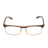 Ochelari de vedere cu lentile din plastic, rama metalica si balamale cu arcuri metalice P5011 Leopard