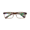 Ochelari de vedere cu lentile din plastic, rama metalica si balamale cu arcuri metalice P5011 Leopard