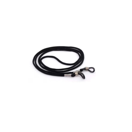 Snur pentru ochelari din material textil, negru