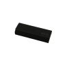 Toc pentru ochelari, Premium Case, Rigid, Metal, Piele ecologica, 15.6 x 6 x 3 cm, Negru