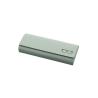 Toc pentru ochelari, Premium Case, Rigid, Metal, Piele ecologica, 15.6 x 6 x 3 cm, Verde deschis