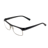 Ochelari de vedere cu lentile din plastic, rama metalica si balamale cu arcuri metalice P5011 Negru