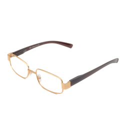 Ochelari de vedere cu lentile din plastic, rama metalica si balamale cu arcuri metalice, P382G Aurii