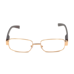 Ochelari de vedere cu lentile din plastic, rama metalica si balamale cu arcuri metalice, P382G Aurii