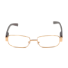 Ochelari de vedere cu lentile din plastic, rama metalica si balamale cu arcuri metalice, P382G Aurii