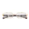 Ochelari de vedere cu lentile din plastic, rama metalica si balamale cu arcuri metalice, P382G Aurii