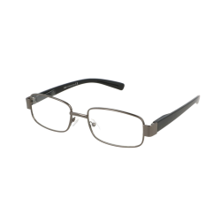 Ochelari de vedere cu lentile din plastic, rama metalica si balamale cu arcuri metalice, P382N Negru