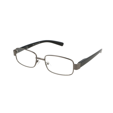 Ochelari de vedere cu lentile din plastic, rama metalica si balamale cu arcuri metalice, P382N Negru