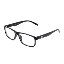 Ochelari de vedere cu lentile din plastic, rama plastic si balamale cu arcuri metalice MINUS Embo P5022 Negru
