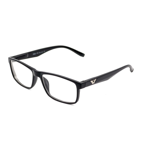 Ochelari de vedere cu lentile din plastic, rama plastic si balamale cu arcuri metalice MINUS Embo P5022 Negru