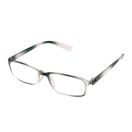 Ochelari de vedere flexibili cu lentile din plastic, rama silicon si balamale cu arcuri metalice O1209G