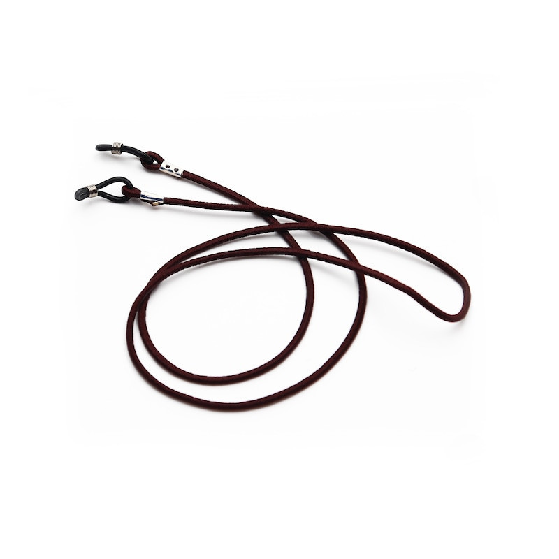 Snur pentru ochelari elastic, Maro, 67 cm